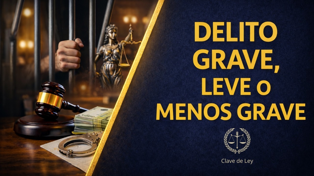 Delito menos grave en España: qué es, ejemplos y penas