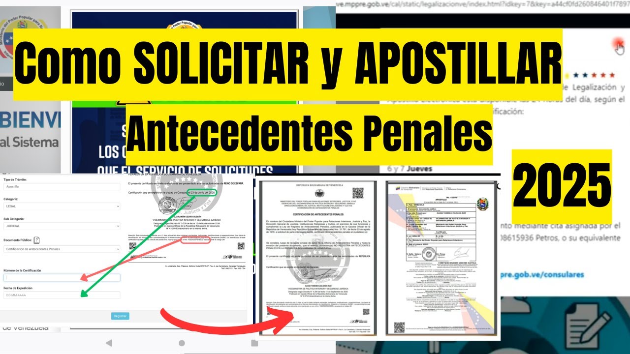 SAIME antecedentes penales en España: cómo pedirlos, apostillarlos y usarlos