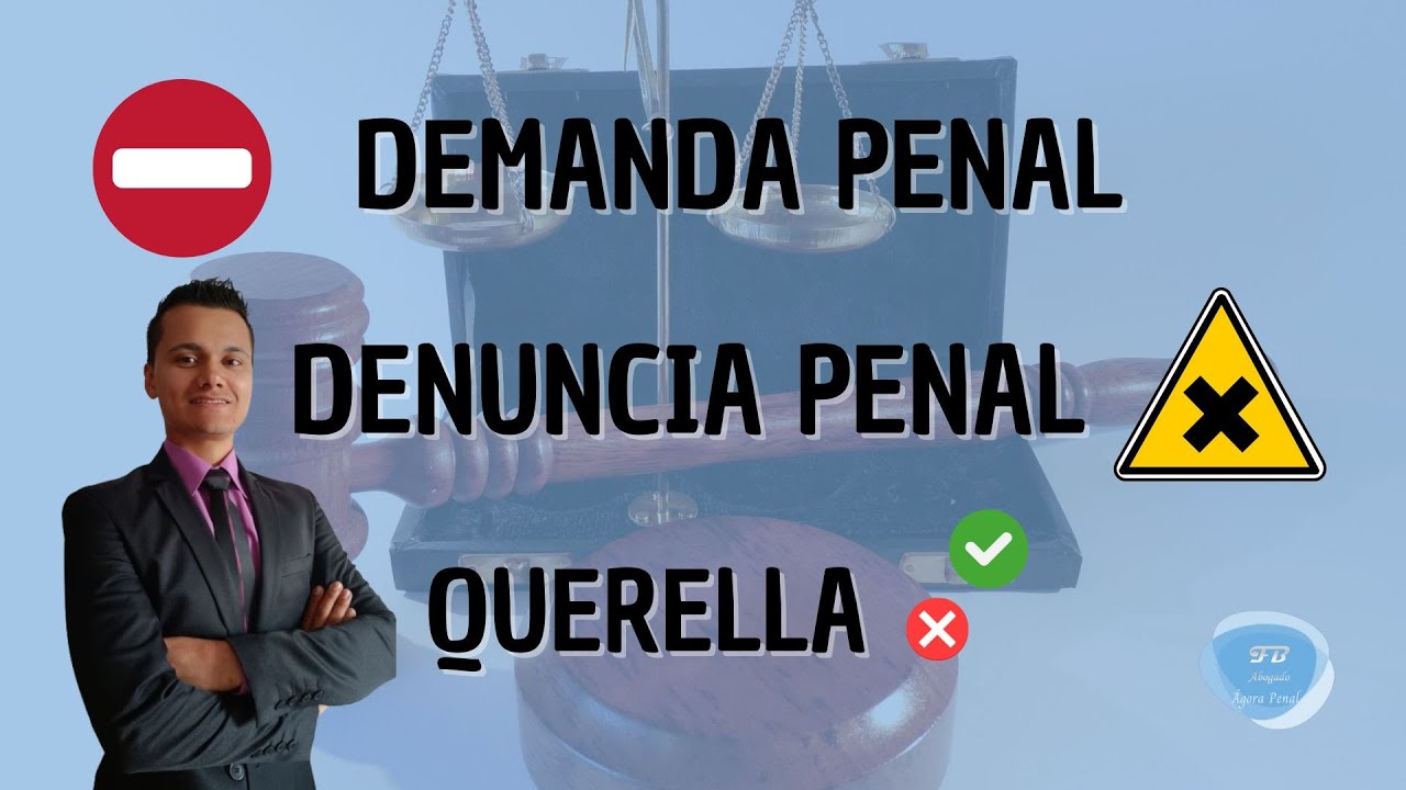 Demanda penal en España: qué es, cuándo se presenta y cómo hacerlo