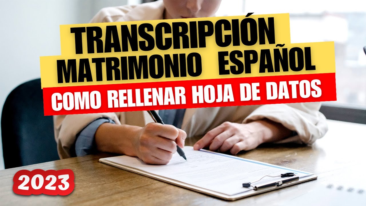 Hoja declaratoria de datos para matrimonio en España: qué es y cómo cumplimentarla