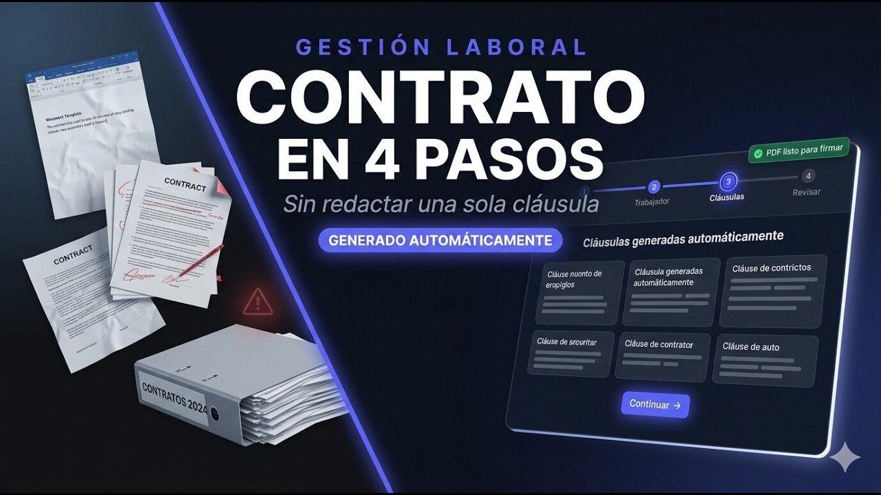 Ejemplo de contrato de trabajo temporal rellenado en PDF en España